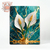 Quadro decorativo. Flor lírio dourada, sobre o marmore. tela acetinada. - comprar online