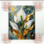 Kit trio quadros decorativos luxo, para sala, quarto, hall, copa, escritorio, salão de beleza Flores de lirio branco e d na internet