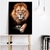 Quadro decorativo grande, Leão de Judá, decoração para sala, quarto, escritorio. - mangueart