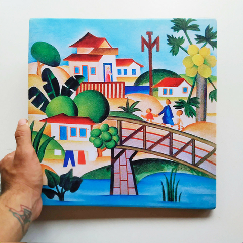 Tarsila do Amaral - Mamoeiro - Arte em Tela Acetinada