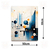 Quadro Decorativo Abstrato Azul e Dourado – Sofisticação para seu Ambiente - mangueart