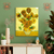 Quadro Decorativo Girassóis de Vincent van Gogh - Arte Impressionista em Tela Acetinada, Alta Qualidade, Pronto para Pen na internet