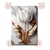 Quadro Decorativo Flor Tulipa Branca e Dourada - Elegância em Tela Acetinada, Impressão de Alta Qualidade, Pronto para P - loja online