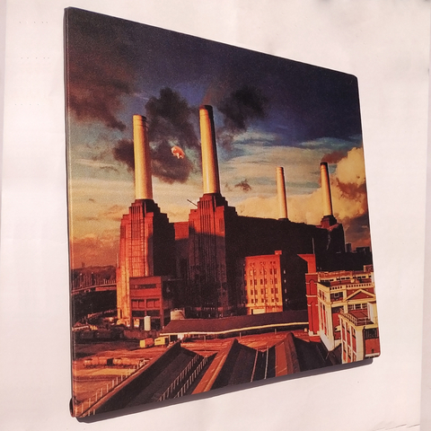 Quadro decorativo Pink Floyd, disco animals - Arte em Tela Acetinada