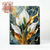 Flor de lírio dourada, sobre o marmore. - comprar online