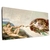 Quadro Decorativo A Criação de Adão de Michelangelo - Impressão em Tela Acetinada, Arte Renascentista, Alta Qualidade, P
