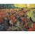 Quadro Decorativo A Vinha Encarnada de Vincent van Gogh-Impressão em Tela Acetinada Arte Pós-Impressionista Colheita.