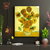 Quadro Decorativo Girassóis de Vincent van Gogh - Arte Impressionista em Tela Acetinada, Alta Qualidade, Pronto para Pen - comprar online