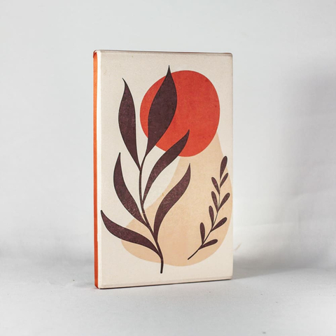 Quadro decorativo boho abstrato - arte moderna tela acetinada - comprar online