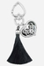 chaveiro prata coração preto com franja chaveiro longo com franja chaveiro preto onde comprar chaveiro feminino chaveiro feminino centro de sp pingente de bolsa feminina franja onde vende chaveiro luxo chaveiros simples para bolsa feminina
