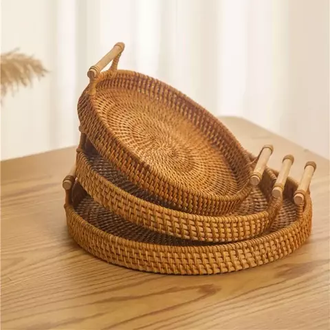 Cesta de Rattan Artesanal – Beleza e Funcionalidade Natural