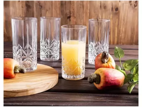 Jogo de Copos de Vidro Pavillion 350ml – 6 Peças