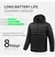 23 áreas jaqueta aquecida masculina inverno usb elétrico parkas inteligente au - Traço Nobre