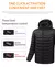 23 áreas jaqueta aquecida masculina inverno usb elétrico parkas inteligente au na internet