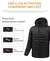 23 áreas jaqueta aquecida masculina inverno usb elétrico parkas inteligente au - comprar online