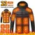 23 áreas jaqueta aquecida masculina inverno usb elétrico parkas inteligente au