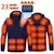 23 áreas jaqueta aquecida masculina inverno usb elétrico parkas inteligente au - comprar online