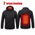 23 áreas jaqueta aquecida masculina inverno usb elétrico parkas inteligente au - loja online