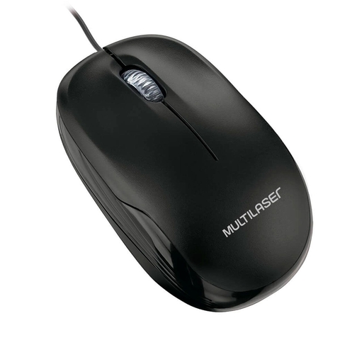 MOUSE OPTICO CLASSIC USB MF200 1200DPI MO255 - MULTILASER