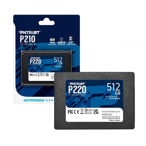 SSD 512GB SATA III 2,5" P210S512G25 - PATRIOT