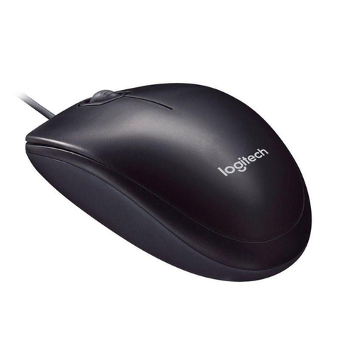 MOUSE COM FIO USB DESIGN AMBIDESTRO M90 PRETO - LOGITECH