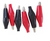 KIT GARRA DE JACARÉ 2,7CM 5A GRJC0002 PRETA E VERMELHA STORM - comprar online