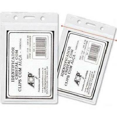 CRACHA IDENTIFICADOR 100CMX7CM SEM ALÇA 10 UN - ACP