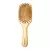 Escova de bambu cabelo – pente antiestático de madeira natural e massagead
