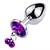 Plug Anal de Metal com Pingente - EUFHORIA SEX SHOP