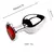 Plug Anal De Metal Cristal Coracao Tamanho P,M,G - EUFHORIA SEX SHOP