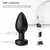 Plug anal butt vibrador App controle sem fio na internet