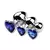 Plug Anal De Metal Cristal Coracao Tamanho P,M,G - EUFHORIA SEX SHOP
