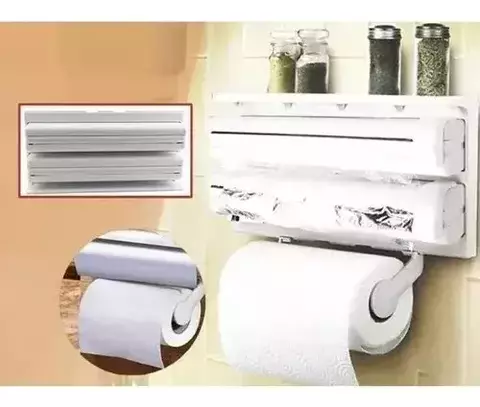 Dispensador Triple De Papel Para Cocina,