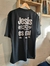 Remera Over Pesada Jesus es Real Negro - comprar online