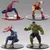 Imagem do bonecos homem aranha, hulk, capitão américa, ironmam