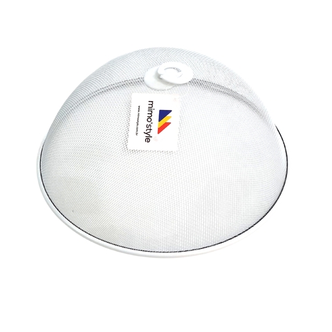 COBRE ALIMENTOS ARAMADO BRANCO 30 CM