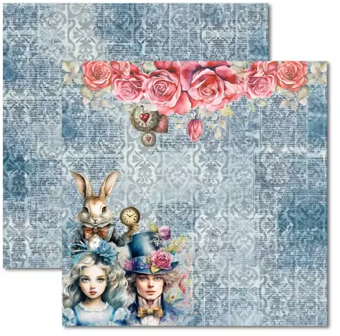 ALICE 1 - PAPEL PARA SCRAPBOOK DUPLA FACE