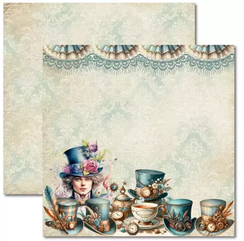 ALICE 7 - PAPEL PARA SCRAPBOOK DUPLA FACE