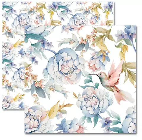 FLORAL 2 - PAPEL PARA SCRAPBOOK DUPLA FACE