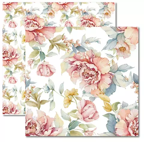 FLORAL 3 - PAPEL PARA SCRAPBOOK DUPLA FACE