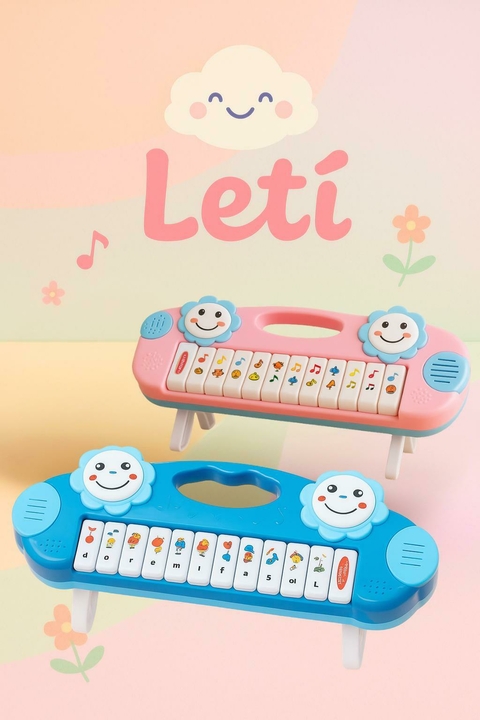 Teclado musical bebê