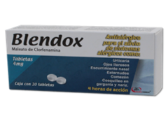 CLORFENAMINA 20 TABLETAS 4 MG