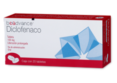 DICLOFENACO 20 TABLETAS 100 MG