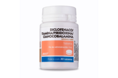 DICLOFENACO SODICO / VITAMINAS B1 / B6 / B12 30 TABLETAS