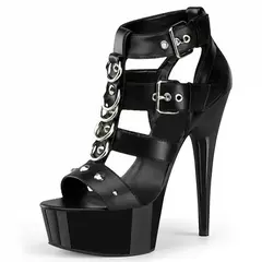 Sandalias de tacón alto para mujer, grandes, 15 cm, enredaderas, pole dance, za - comprar en línea