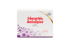 IRBESARTAN / AMLODIPINO 150MG/5MG 14 TABLETAS