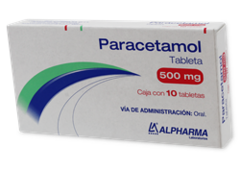 PARACETAMOL 10 TAB 500 MG