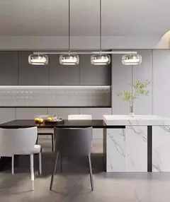 Imagen de Lámpara colgante moderna, candelabros led para comedor