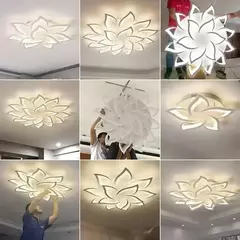 Luz de techo Led para sala de estar, dormitorio, lámpara de techo acrílica mod - FARMACU