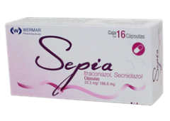 ITRACONAZOL / SECNIDAZOL 33.3/166.6 MG 16 CAPSULAS